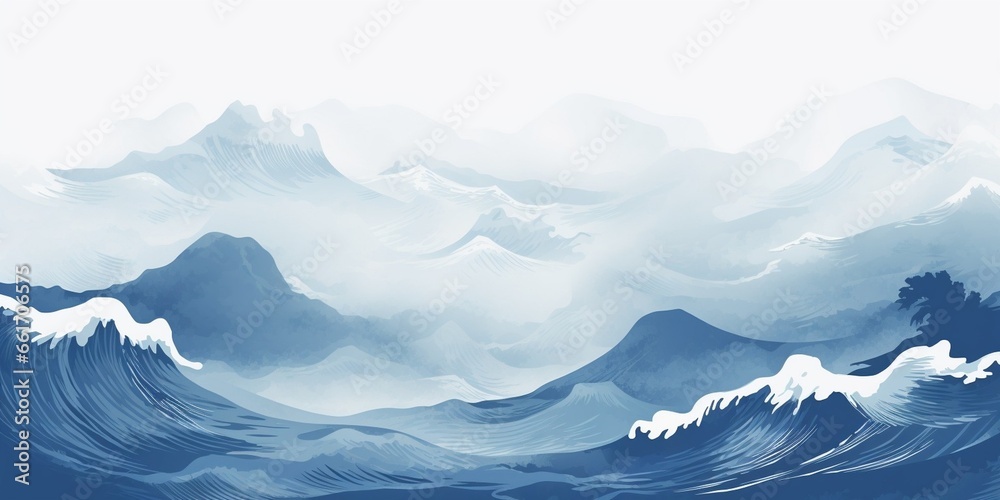 Generative AI : Gold mountain wallpaper design with landscape line arts. Generative AI : Gold mountain wallpaper design with landscape line arts.