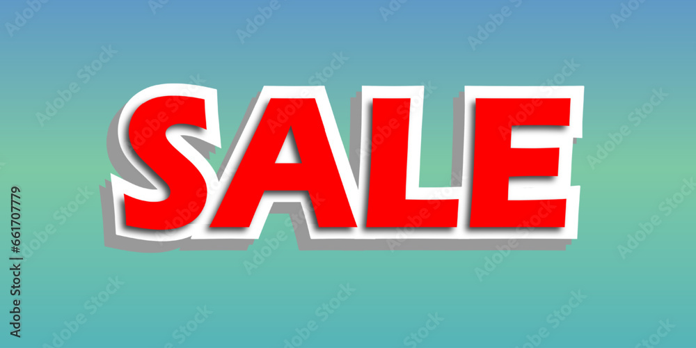 Sale banner template design, for sale and sale text
