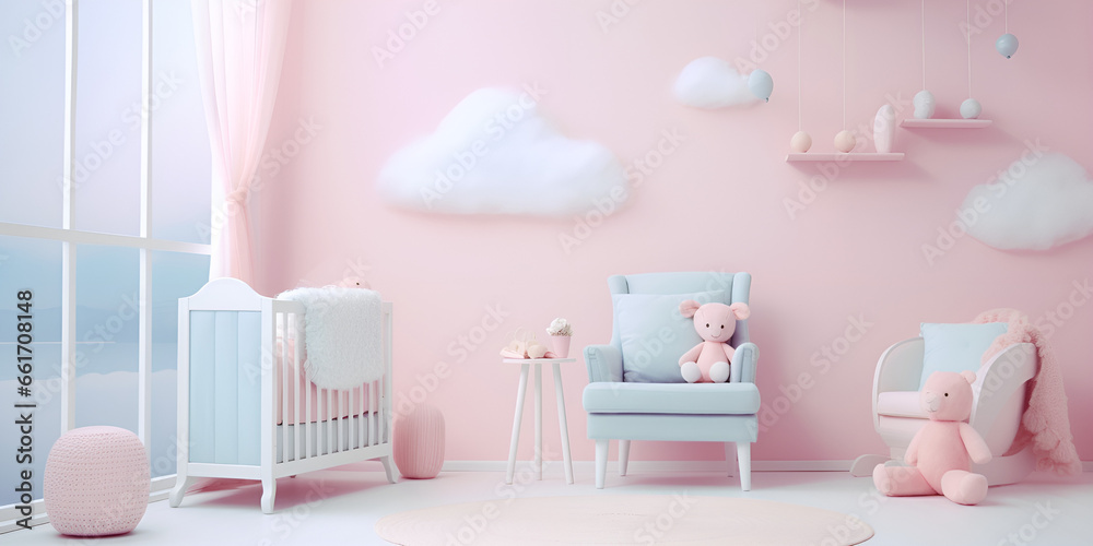 Creating a Beautiful Baby's Room with Pink and Blue Pastels