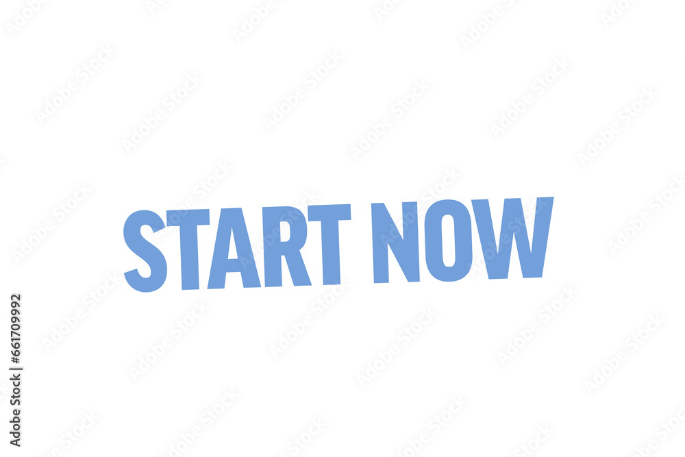 Digital png illustration of start now text on transparent background