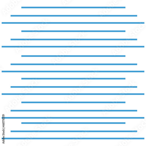 Digital png illustration of blue abstract linear shape on transparent background