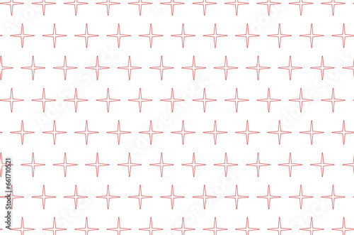Digital png illustration of red pattern of repeated shapes on transparent background