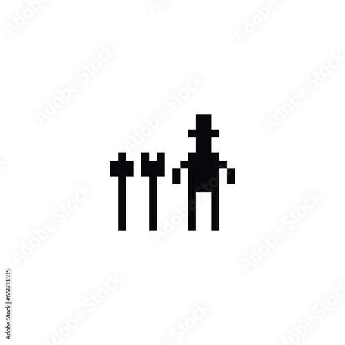 this is farm icon 1 bit style in pixel art with black color and white background  this item good for presentations stickers  icons  t shirt design game asset logo and your project.