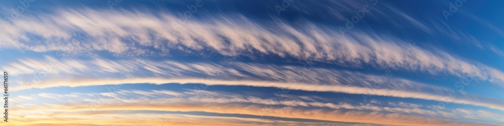 panorama sunset sky material