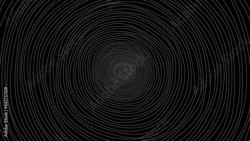 spiral cyclic animation plate white stripes. 2d loop motion