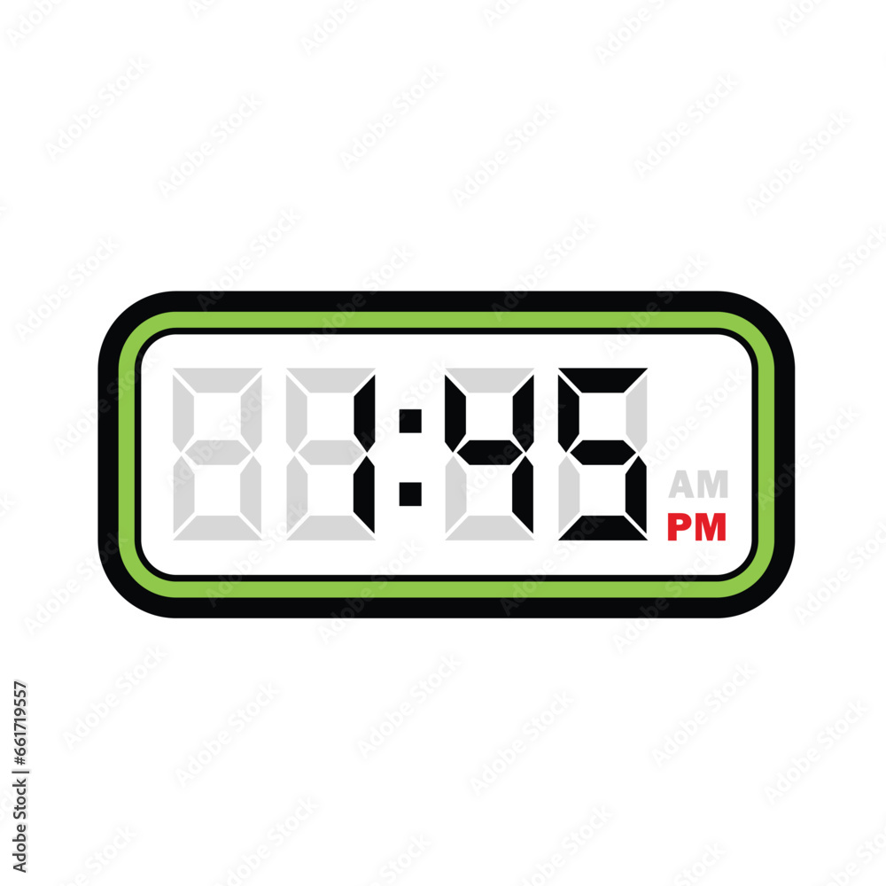 Single Digital Clock Time at 1:45 PM Single Digital Clock Time at 1:45 PM