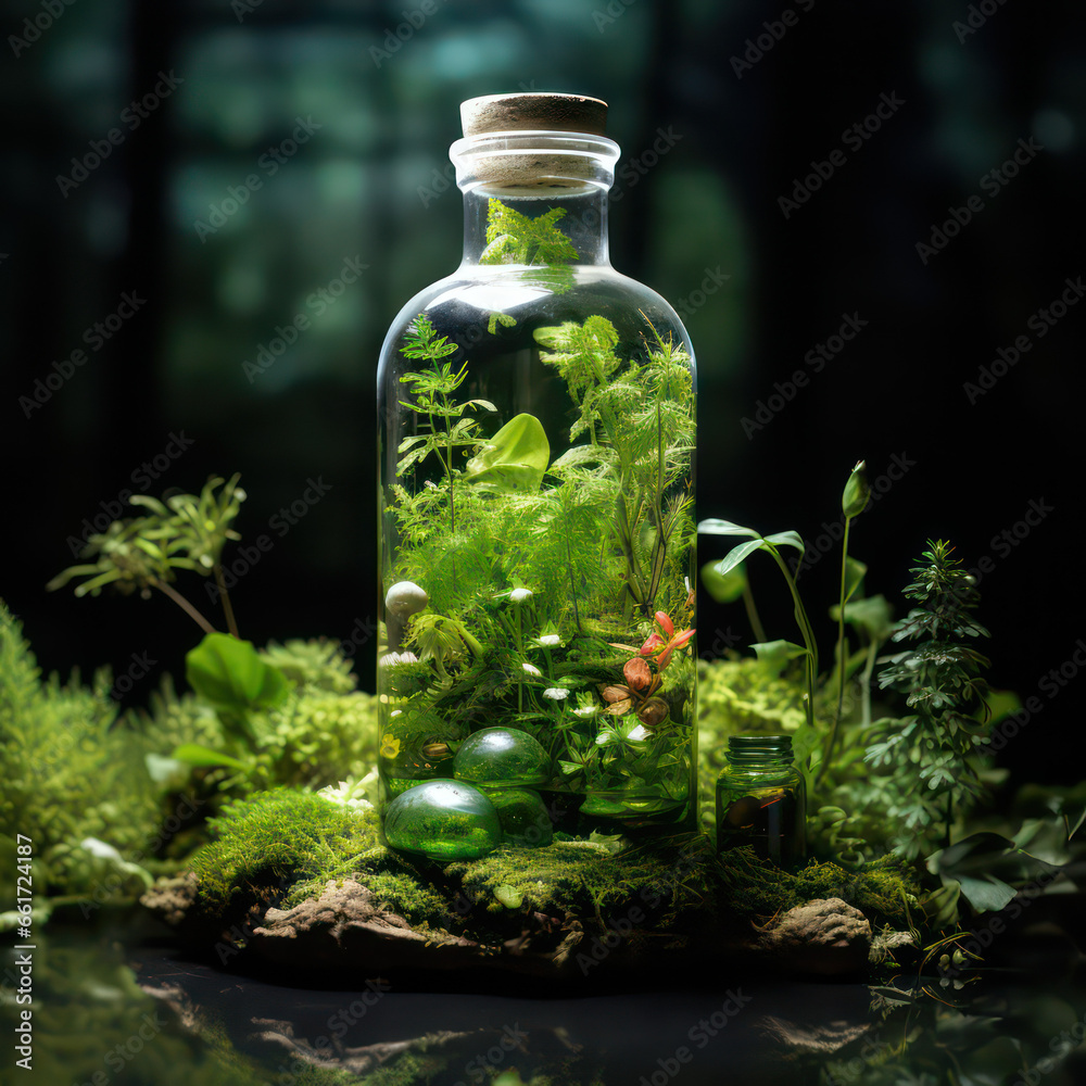 Herbal nature in a bottle, high quality, high contrast Herbal nature in a bottle, high quality, high contrast
