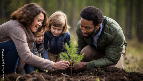 Green Family Initiative: Planting a Tree for a Cleaner Atmosphere