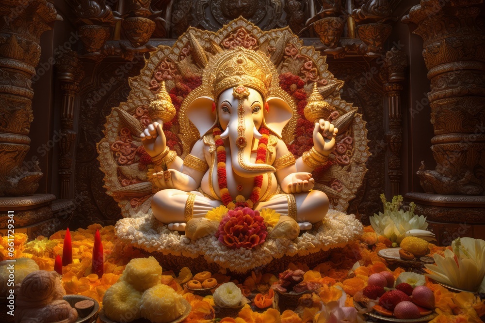Ganesh Utsav Temple Decorations for Diwali
