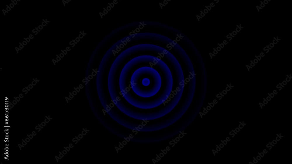 A blue color radio wave background animation .technology concept A blue color radio wave background animation .technology concept