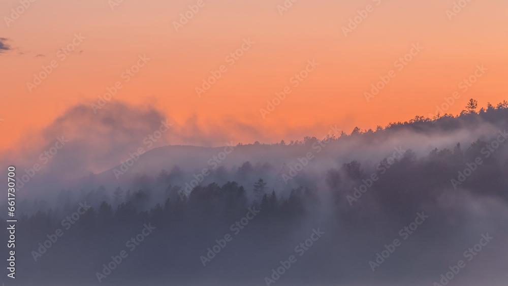 Fototapeta premium sunrise in the mountains