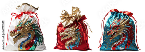 New Year Dragon Gift Bag, Chinese New Year Gift Bag
