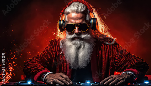 Santa Claus in the club, the concept of Christmas and New Year © terra.incognita