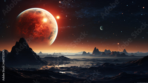An artists rendering of a planet