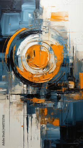 Abstract grunge background. Oil painting on canvas.
