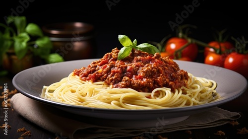 Delicious Spaghetti Food Photography Isolated Background