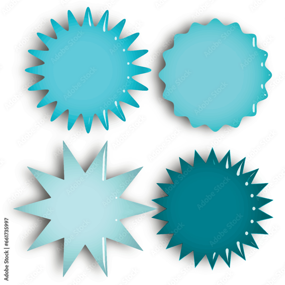 Set of blank labels various shape isolated on black background. Vector illustration
Set of blank labels various shape isolated on black background. Vector illustration