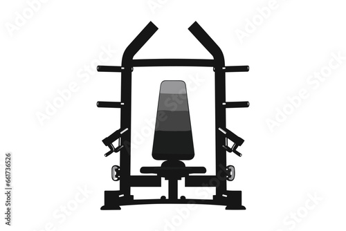 Gym equipments vector design