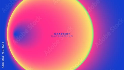 Gradient Neon Glow Banner Background. Dynamic Radial Beam in Futuristic Space Design. Horizontal Header for Corporate Presentation and Technology Announcement. Trendy Vector Illustration Concept. 