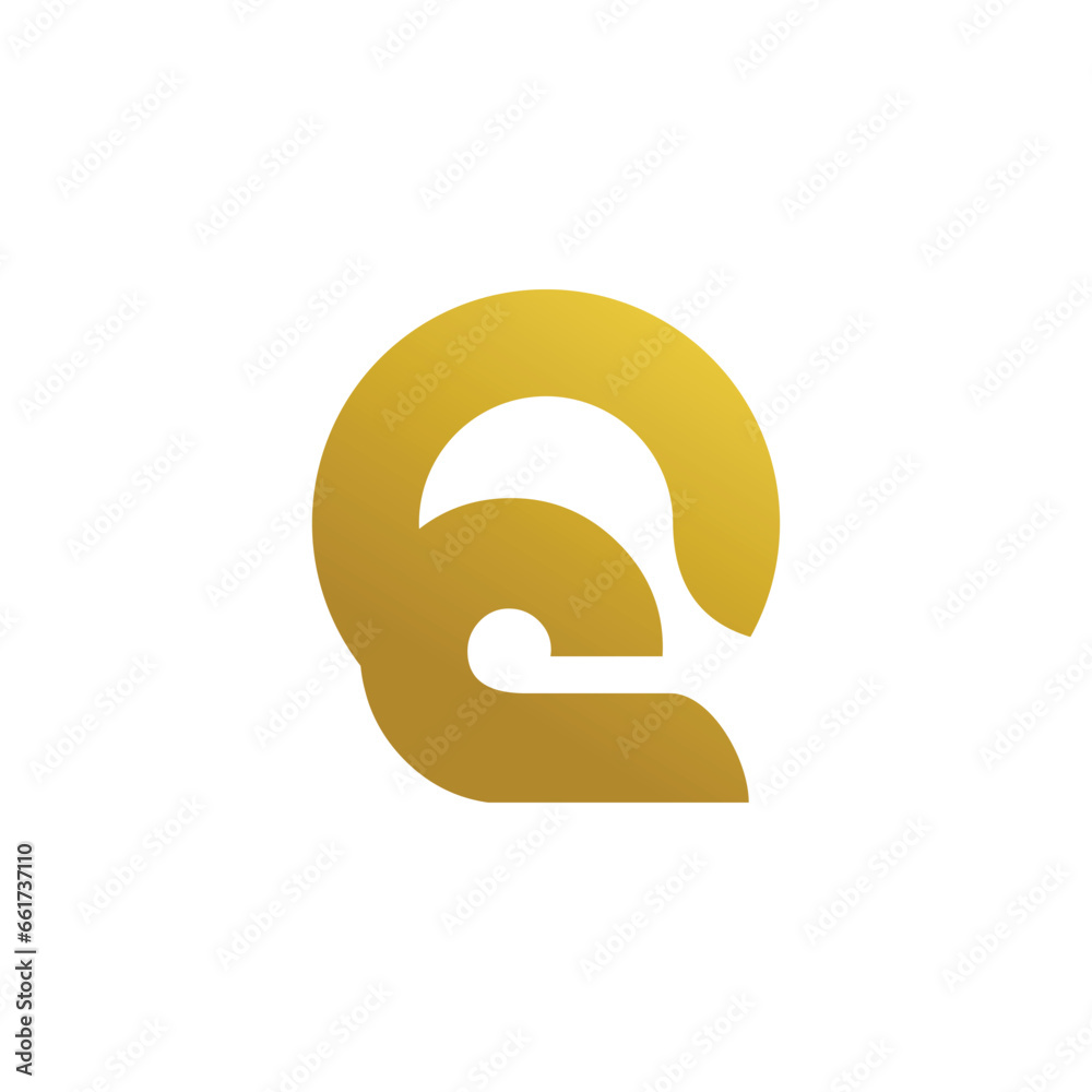 Letter Q design element vector icon with creative luxury concept Letter Q design element vector icon with creative luxury concept