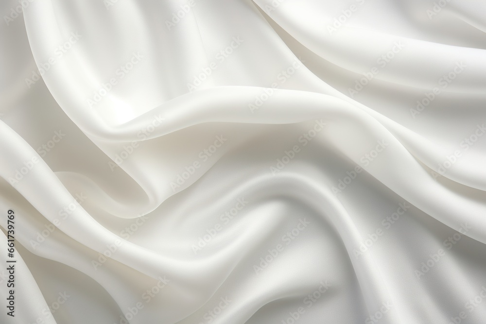 Obraz premium White silk fabric background