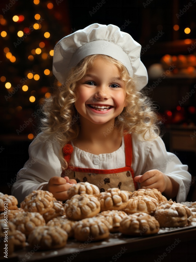 Little Child chef playing with dough with a happy. Cooking is fun for kids. Little Child chef playing with dough with a happy. Cooking is fun for kids.