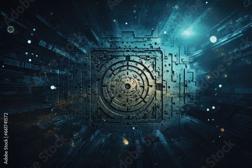 Abstract backgrounds with mysterious signs