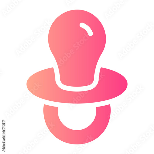 pacifier gradient icon