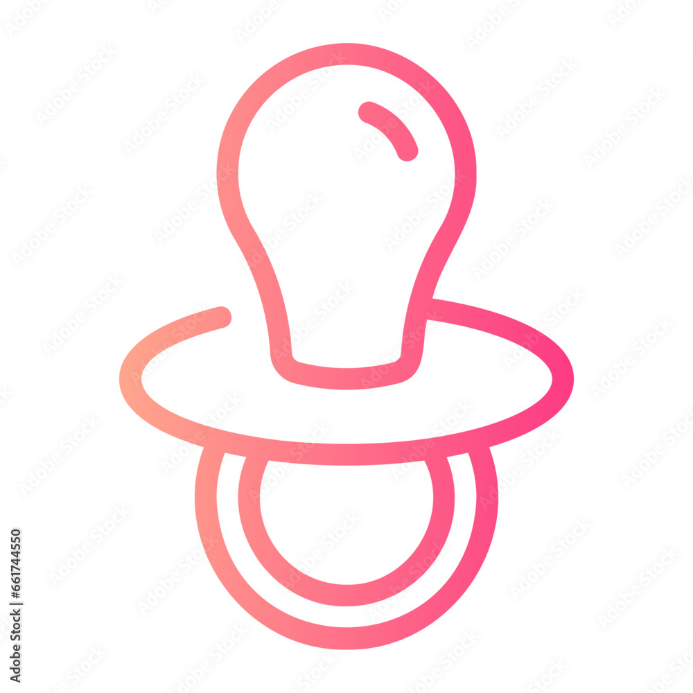 Obraz premium pacifier gradient icon