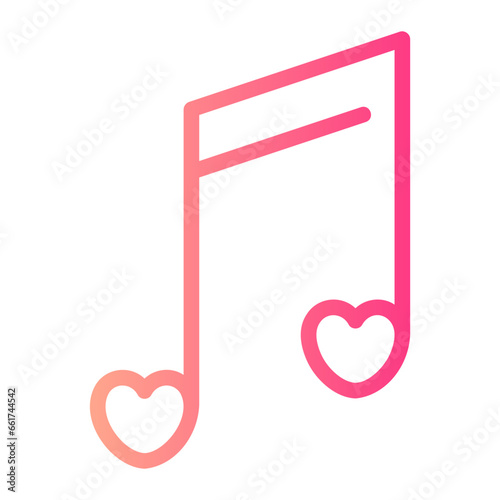 love song gradient icon