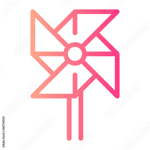 pinwheel gradient icon