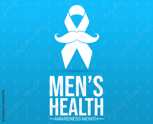 Celebrating Movember, prostate cancer awareness month. Men's health concept photo