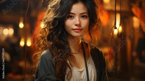 Portrait Beautiful Young Asian Woman Happy Smile , Background Images , Hd Wallpapers, Background Image