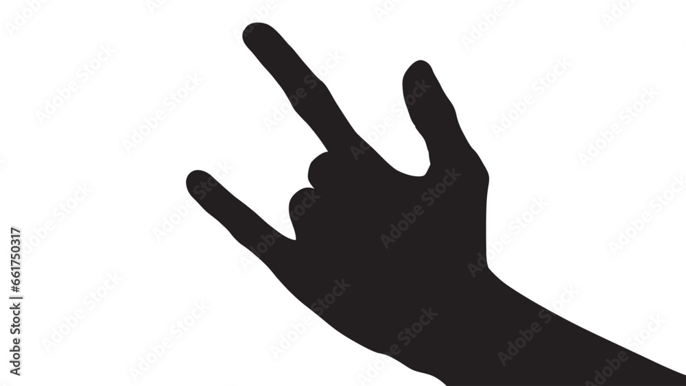 Vector silhouette of a hand on a white background, hand palm, hand silhouette, black flat hand vector illustration Vector silhouette of a hand on a white background, hand palm, hand silhouette, black flat hand vector illustration