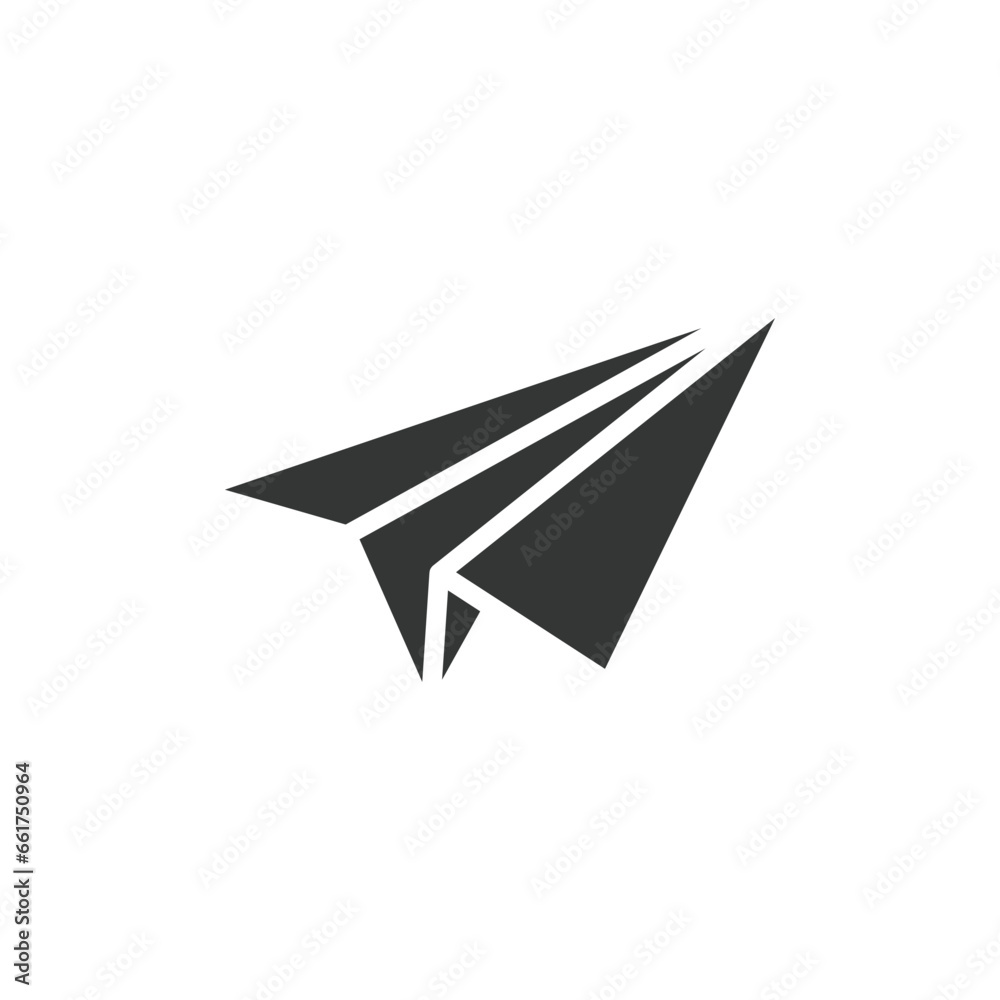 Paper airplane on a transparent background Paper airplane on a transparent background