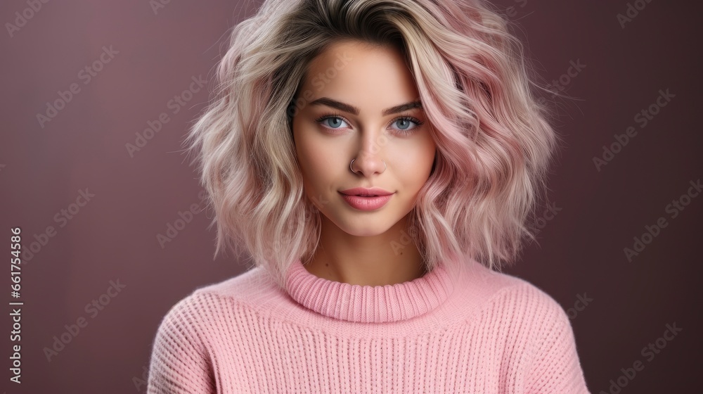 Young Beautiful Woman Pink Warm Sweater Natural Look 22E67B, Background Images , Hd Wallpapers, Background Image Young Beautiful Woman Pink Warm Sweater Natural Look 22E67B, Background Images , Hd Wallpapers, Background Image