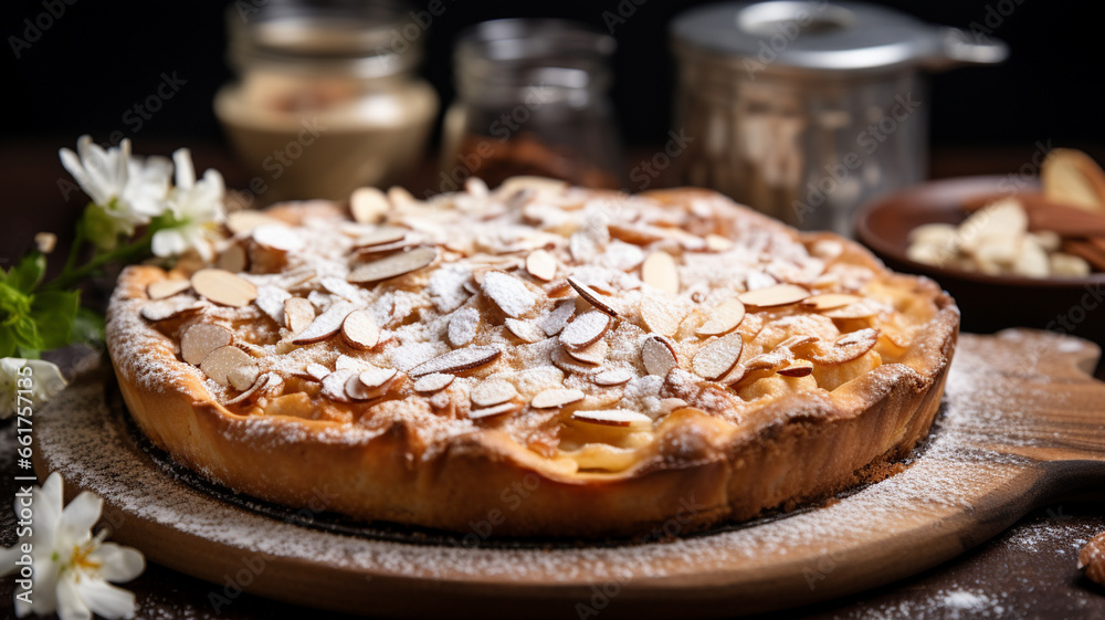 apple pie with fresh apples on wooden table apple pie with fresh apples on wooden table