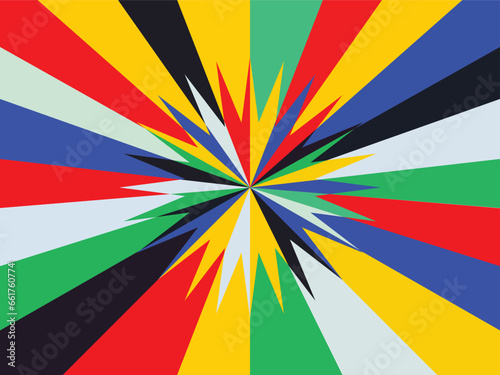 Sorong, Indonesia-Oct 19, 2023: Vector background logo of the UEFA EURO 2024, European Football Championship 2024 in Germany colorful country pattern