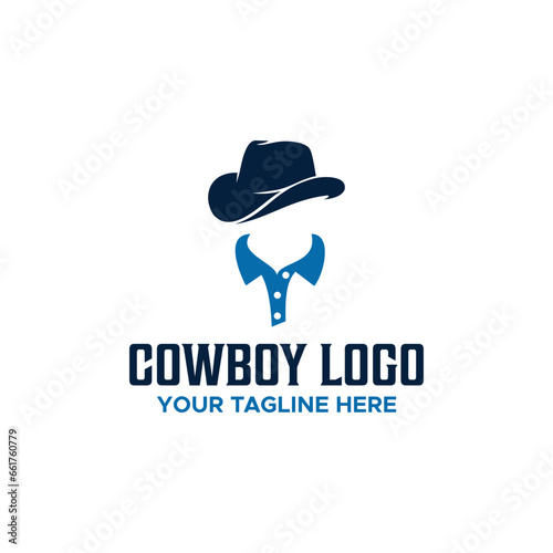 Cowboy Logo Sign Design