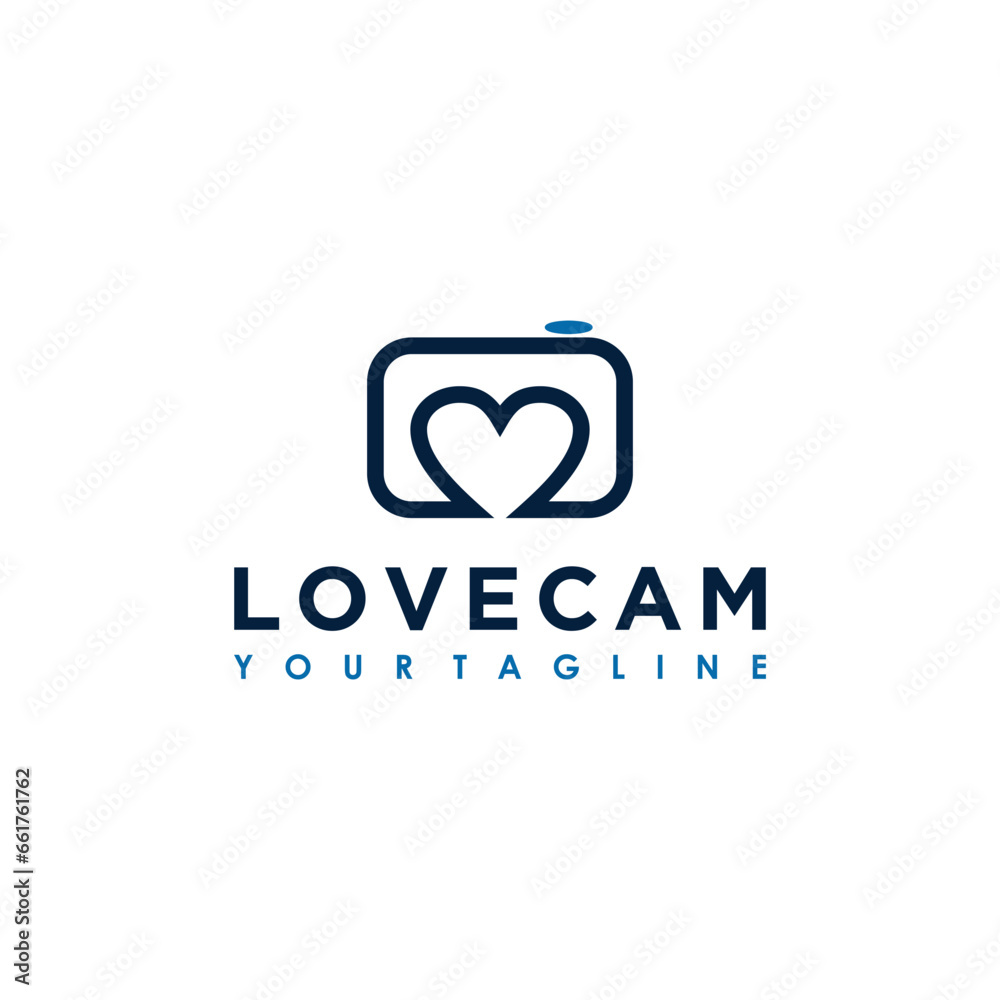 Love Camera Photography Logo Sign Design
