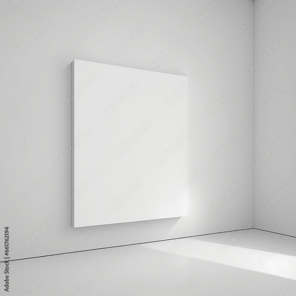 Blank Photo Frame Mockup on White Background Blank Photo Frame Mockup on White Background
