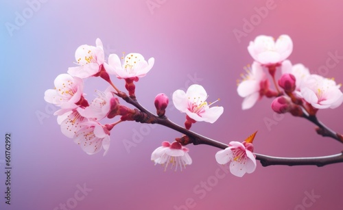 Pink cherry blossoms,pink sakura,beautiful cherry blossoms pastel pink background. Cherry blossoms are beautiful and pleasing to the eye. Makes you feel relaxed like you're in nature. Generative ai