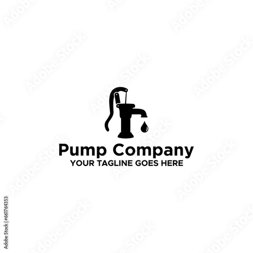 Pump Plumbing Logo Sign Design