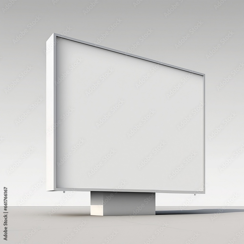 Blank Big Billboard Mockup by the Road Blank Big Billboard Mockup by the Road