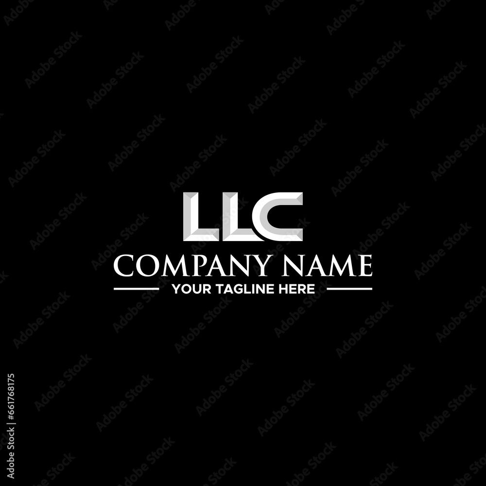 LLC Initial Logo Sign Design for Your Company