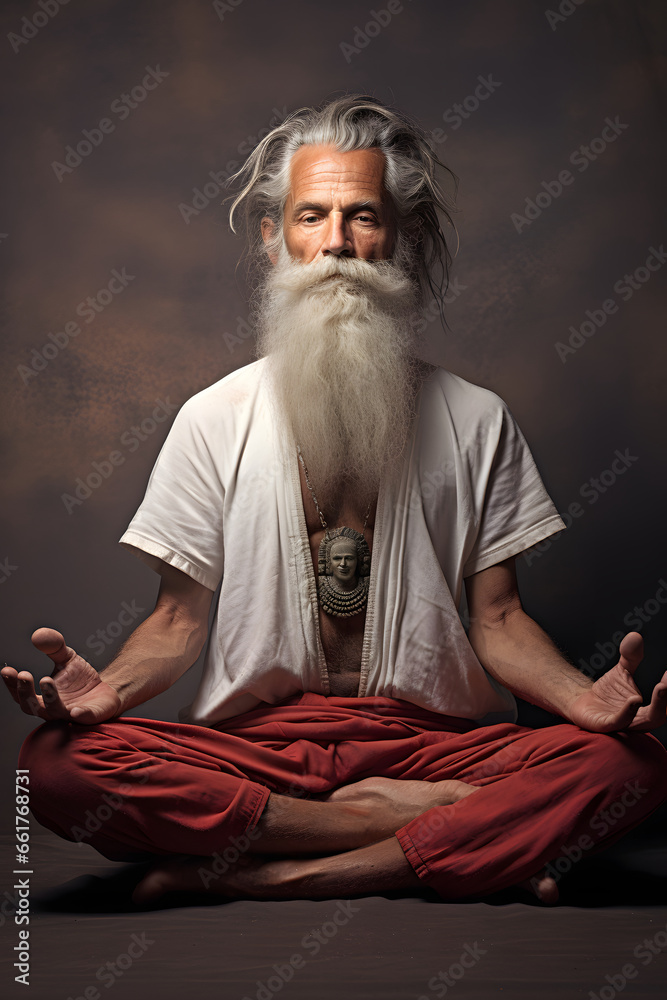 Senior meditation, hermit, anchoret, anchorite Senior meditation, hermit, anchoret, anchorite