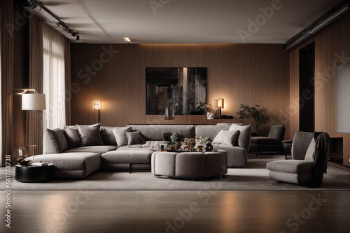 A beautiful view of Ultimate drawing room with modern design furniture