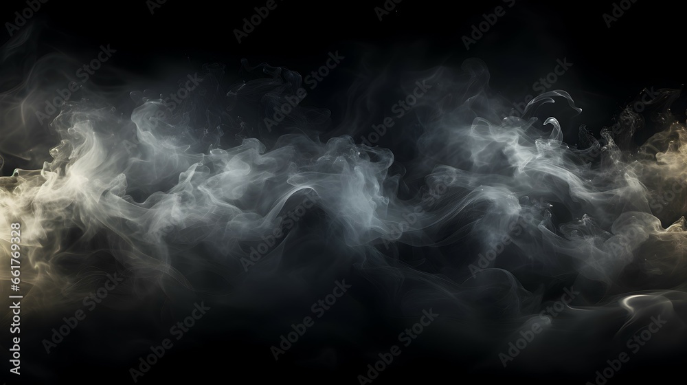 3d white smoke object illustration with dark background 3d white smoke object illustration with dark background