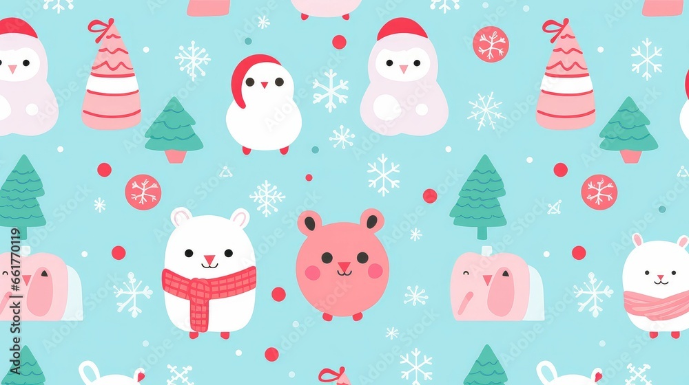 cute christmas plaid background vector