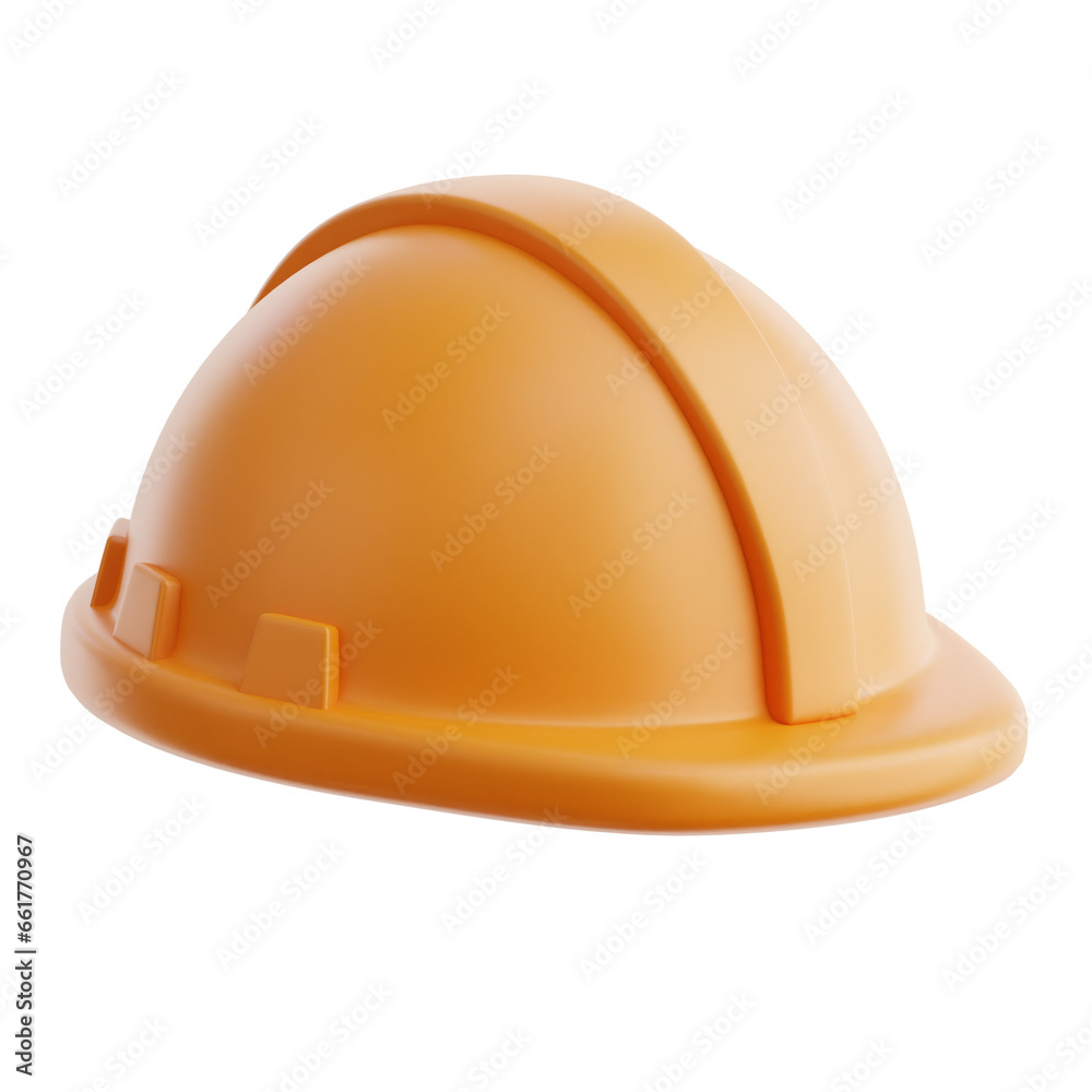 Fototapeta premium Construction Helmet 3D Icon Illustrations
